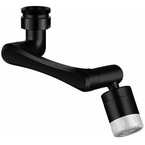 Aérateur de robinet pivotant à 1080+360 degrés, de couleur noire. (1/4)