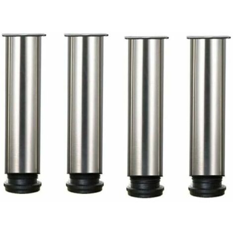 Furniture Leg-Set of 4 Stainless Steel Height Adjustable Furniture Legs ...