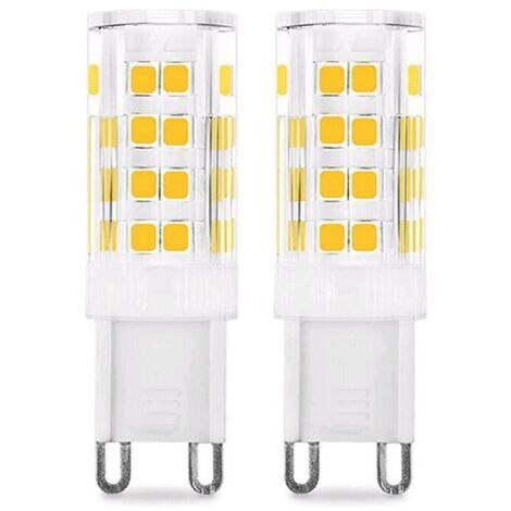 Ampoule LED G9 5W (Équivalent 50W Ampoules Halogènes), 450LM, 220V, Blanc froid 6000K, AC100-240V, NON-Dimmable, Économie d'énergie, Base en céramique, Culot G9 Standard, Lot de 6 [Classe énergétique (1/4)