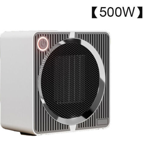 Mini radiateur électrique portable, radiateur électrique moderne avec diffusion à 180°, chauffage rapide, protection anti-basculement, repliage bas, ultra silencieux (blanc) (1/4)