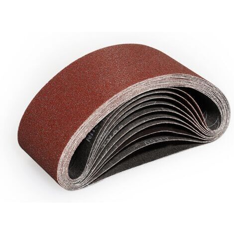 Memkey – Lot de 10 bandes abrasives 75x533 mm – Grain 80 pour ponçage bois et métaux non ferreux – Antistatique et lavable - mm-10 (1/4)
