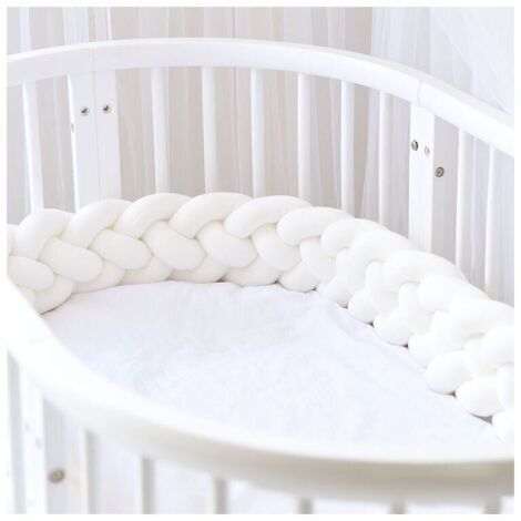 XVX – Tour de lit bébé 300 cm en velours tressé – Protection contre les chocs – Coton PP doux – Décoration chambre enfant (1/4)