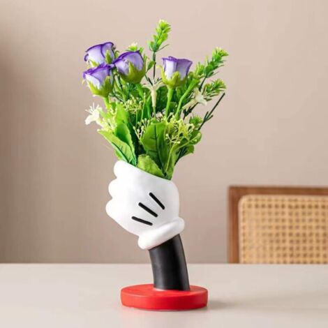 Vase souris mignon porte-brosse de maquillage, porte-stylo souris de dessin animé, bureau, cadeau de fête d'anniversaire, décoration de maison (1/4)