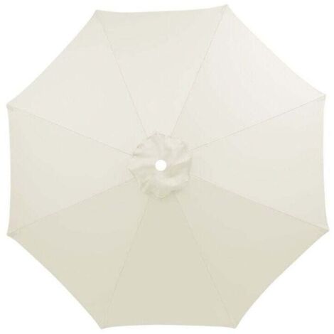 Grand auvent de rechange pour parasol de terrasse de 3 m à 8 baleines pour table d'extérieur, parasol de marché de rechange pour cour, jardin, plage, piscine, terrasse (auvent uniquement) (1/4)