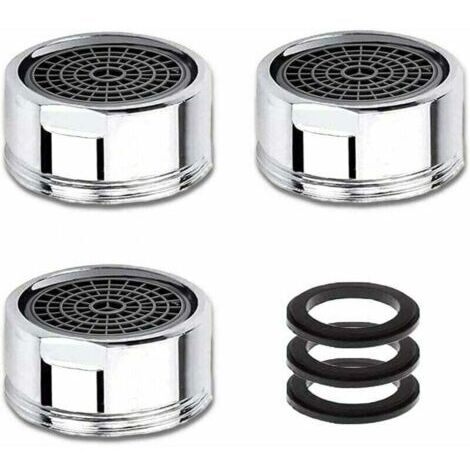 Mousseur de Robinet M20 3 PCS Aérateurs avec Filtre Acier Inoxydable Économiseurs d'Eau Filetage Mâle 20 mm Pour Robinetterie (1/4)