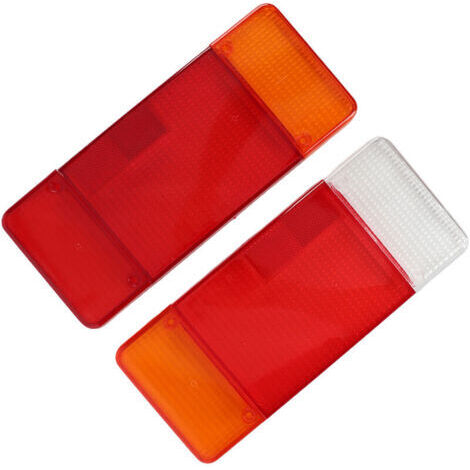 XVX Lentille de Feu Arrière de Camion, Paire de Boîtiers de Feu Arrière de Camion, Couvercle Gauche Droit de Lentille de Feu Arrière de Camion Rouge Orange Blanc de Remplacement pour Iveco Euro