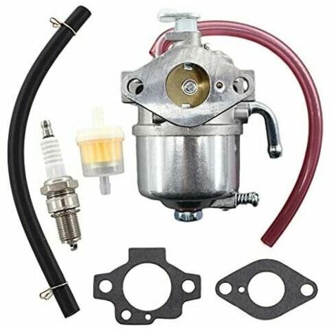 Carburateur avec Joint de Filtre à Carburant et Bougie d'Allumage pour Moteurs 4 Temps Kawasaki FC150V, Utilisé sur les Tondeuses à Gazon John Deere 14SB, JX75, JE75, JX85, 14SE. (1/4)