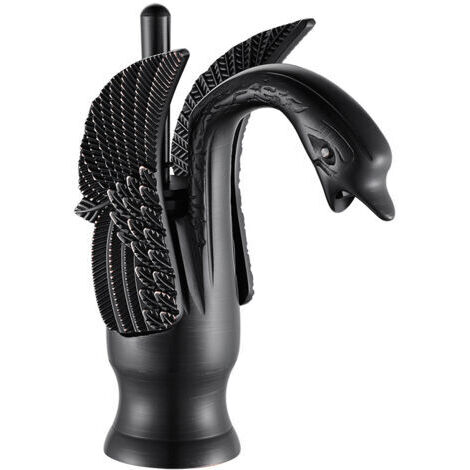 Bathroom Sink Faucets Bathroom Sink Faucet Hotel Copper Mixer Taps Hot and Cold Faucets-Short,Black