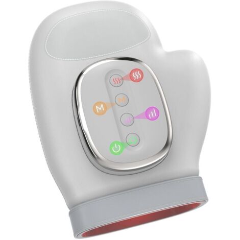 Airbag Hand Massager, Electric Hand Massager with Heat and Compression, 3 Massage Modes, 3 Temperatures, 5 Levels, Timer, Auto Rechargeable, Therapy Glove for Arthritis and Carpal Tunnel