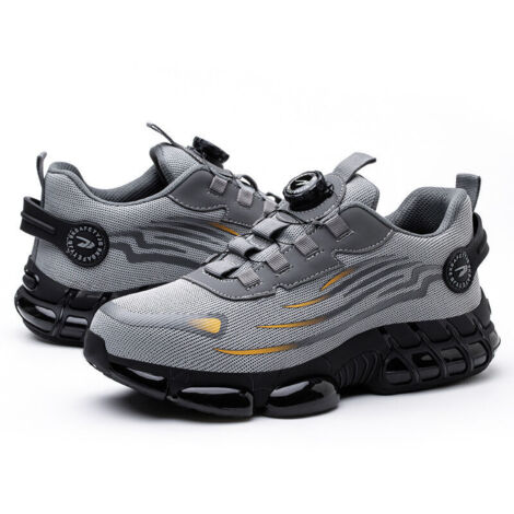 Crea – S3 safety shoes, size 47, lightweight and breathable – Anti-crush steel toe cap – Slip-resistant sole with air cushion (1/4)