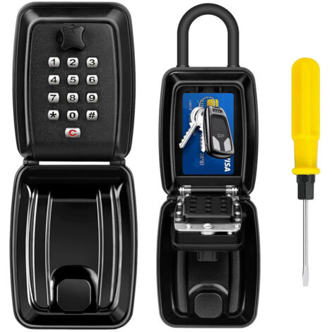 12-Digit Secure Key Box – Waterproof Aluminum Alloy – Rustproof Screws – Holds up to 12 keys – Easy Installation (1/4)