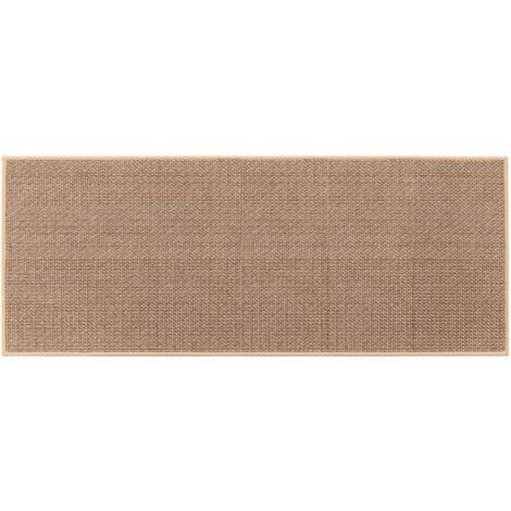 Aiperq Washable Non-Slip Rubber Kitchen Mat for In Front of Sink, Jute Color (1 Piece, 44x120cm)