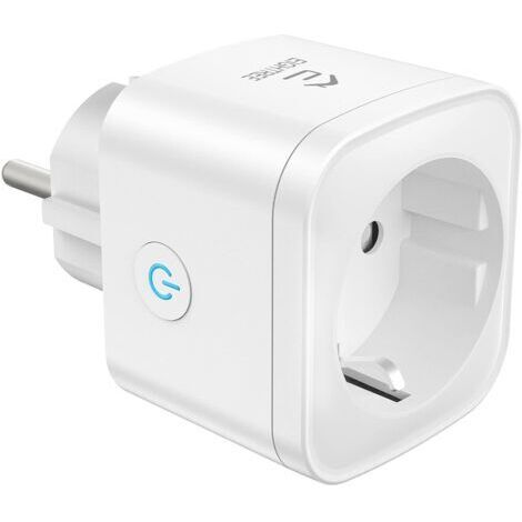 EIGHTREE WiFi Smart Plug (Type F), Compatible with Alexa, Google Home, SmartThings, Energy Consumption Monitoring, Smart Life App Control, 16A, Pack of 1 (1/4)