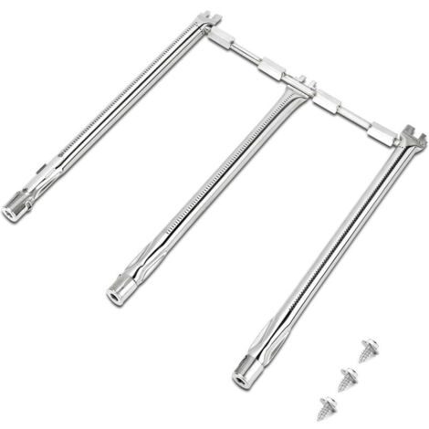 18" burner for Weber Spirit 300 series E310 S310 E320 S320, replacement burner tube for Weber E330 S330 SP-330, Weber Spirit II 310 series (1/4)