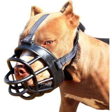 Dog Muzzle - Soft Basket Muzzle for Dogs, Secure and Comfortable Fit, Better Prevents Biting, Chewing and Barking (Size 1) (1/4)