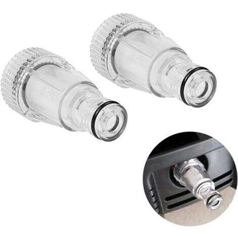 Water Filter for Pressure Washer, Water Inlet Filter for Pressure Washer, Garden Fittings, Compatible with Garden Connectors, 2 Pieces (1/4)