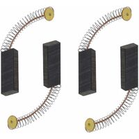Pairs Motor Carbon Brushes 6x11x30mm for Rotary Angle Grinder, Circular Drill, Electric Drill, Spare Parts, Replacement Accessories, Black and Gold Cisea