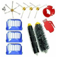 Refill kit for Roomba 600 605 610 612 615 616 620 621 630 645 650 651 655 660 665 670 671 675 680 681 685 695 696. Pack of 11 Compatible with iRobot brushes and filters
