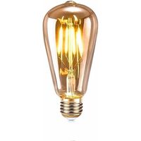 LED Bulbs 1PC E27 Retro LED Bulbs Decorative Lights Retro Edison Bulbs Antique Lights ST64 4W LED Filament Warm White Restaurant Cafe Bar Incandescent Bulbs