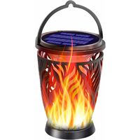 Upgrade Solar Light Solar Light Flashing Flame Outdoor Hanging Light Decorative Lighting Waterproof Solar Umbrella LED Light Suitable for Garden Patio Yard Pack of 1