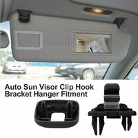 Einfache Installation Audi 2x Sonnenblenden-Clips Für Audi A1, A3, A4, A5, Q3, Q5 – Einfache Montage, Graue Halter | Kunststoff, Beidseitig Sonnenblende Halterung