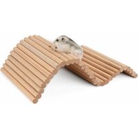 Hamster Climbing Ladder Wooden Hanging Bridge for Guinea Pigs Rats Hedgehog Gerbils Mice Sugar Glider and Other Small Animals