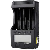 Liitokala Lii-500 Smart Charger with LCD Display - 4 Slots for Ni-MH Ni-Cd Li-Ion Rechargeable Batteries