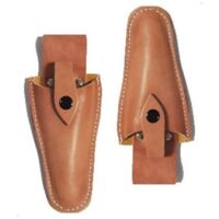 2 PCS Leather Sheath Tool Holster with Holder Belt Pouch for Pliers, Pruners, Scissors, Knives or Garden