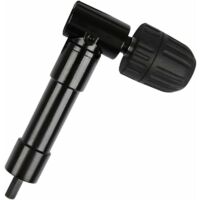 KZQ 90° Self-Tightening Angled Chuck, Quick Release, Angled Chuck, Screwdriver Bit Angle Adapter, Drill Bit Adapter, Right Angle Drill Attachment