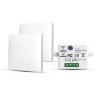 RF433 Pack of 2 Wireless Light Switches with Transmitter and Receiver Controller 10 A 240 V