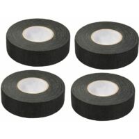 Pieces of Black Automotive Adhesive Tape (1.5 cm x 15 m) - Cloth Tape for Cars, High Temperature Resistant, for Automotive and Wiring Use