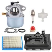 TONCHEAN 799868 Carburetor with air filter base 496116 795259 compatible with carburetor engines 124L02 124T02 124T05 124T07