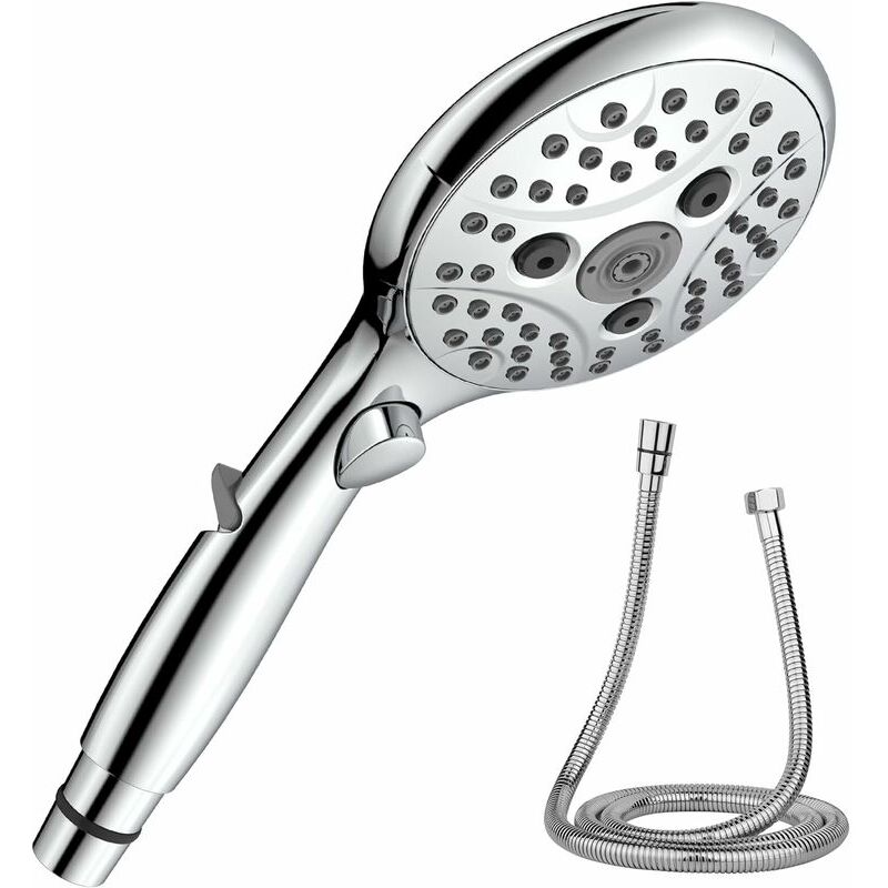 Hochdruck-Duschkopf Mit Handbrause & 5 Modi – 1,8 M Edelstahlschlauch, Wassersparend, Mit Stopp-Taste