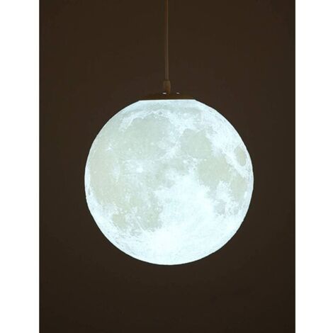 Mond-Schlafzimmer-Deckenleuchte, Pendelleuchte, Mond-Kronleuchter, Innenbeleuchtung, Pendelleuchten, Kinderzimmer-Wohnzimmer-Deckenleuchter, 18 cm