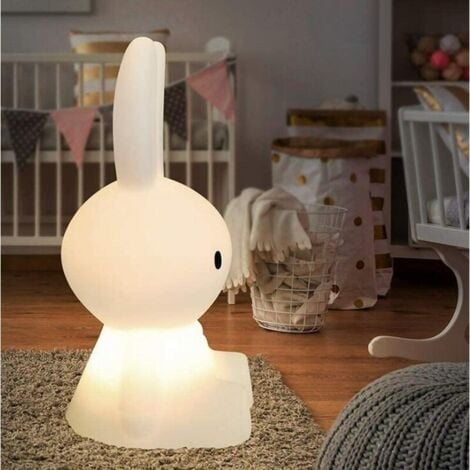 LED-Nachtlicht, Kinderbeleuchtung, Spielzeug, Kaninchen, Raumdekoration, buntes Nachtlicht, geeignet für Kindergeschenke, Heimdekoration, Nachttischlampe, Nachtlicht in Kaninchenform, 28 cm