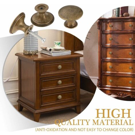 2 Stück Schrankknöpfe Aus Massivkupfer - Elegante Griffe Für Möbel & Schränke