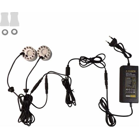 1 Netzteil + 2 Nebler für Aquarium, Teich, Nebelmaschine