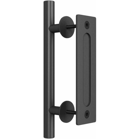 29,8 cm Scheunentor-Schiebebeschläge, mit bündigem Fingergriff, Griff und bündigem Scheunentor-Zug-Kit für Garagentorschrank (1/5)