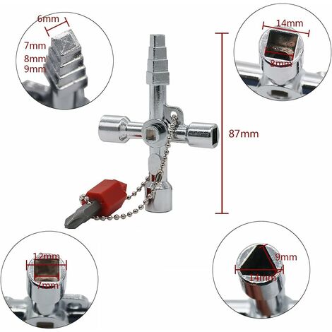 Ken-Tool 35656 4-Wege-Profi-Radschlüssel: 17, 19, 21, 22 Mm – Für Auto & LKW (20 Zoll)