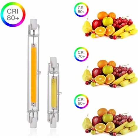 R7S LED-Glühbirne, 118 mm, 20 W, dimmbar, Warmweiß 3000 K, 3000 LM, linear, ersetzt J118 300 W Halogenlampe, 360-Grad-Beleuchtung, flimmerfrei, R7S OCB LED-Röhren für Flutlicht, 2 Stück
