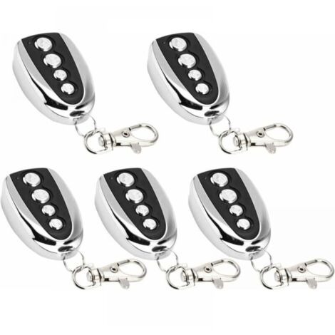 Telecomando Universale Cancello 2 PCS Telecomando 433 Mhz Universale Telecomando Garage Universale Con 4 Pulsanti Viene Fornito Con 2 Portachiavi Per