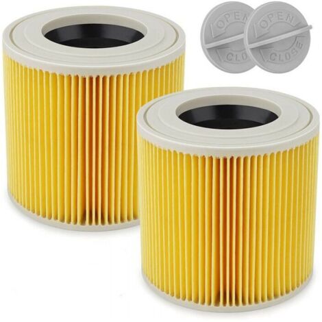 Stück Kartuschenfilter für Karcher WD3/WD2, Kartuschenfilter-Zubehör für Staubsauger WD 2200, WD 2250, WD 3300 M, WD 3500 P, A 2003, A 2004, A 2054 Me, A 2120, A 2604, A 2656 X+, A 2111 FLITI (1/4)