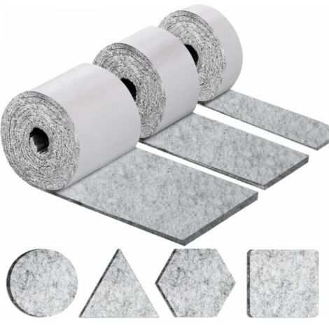 Selbstklebende Möbelgleiter, Möbel-Stuhlgleiter, 3 Rollen (100x10cm + 100x5cm + 100x2cm), 4mm Dicke Stuhlfilzgleiter FLITI (1/4)