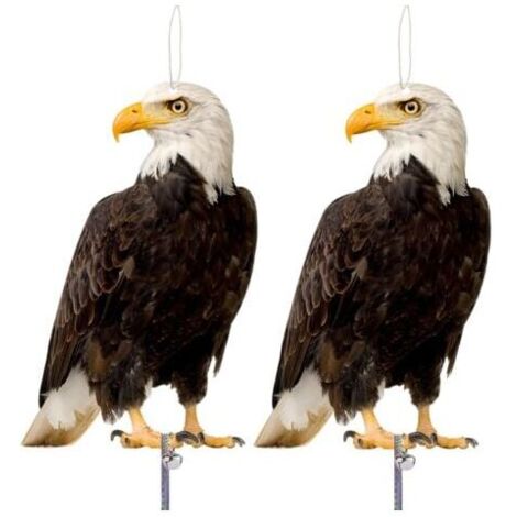 Vogelscheuche, Anti-Tauben Vogelscheuche, Taubenabwehr, Taubenschreck für Balkon, Vogelabwehr für Garten 2er Set FLITI