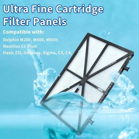 Filtre Pour Robot Dolphin - Lot De 4 Filtres à Cartouche Ultra Fins Pour Robot Maytronics Dolphin Nautilus Cc Plus M400 Et M500de 92421411