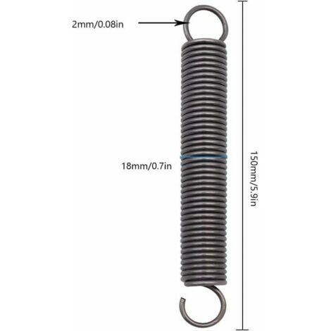 2er-Set Verlängerte Zugfeder 3 X 23 X 120 Mm – Aus Federstahl, Doppelhaken, Für Reparaturen, Möbel, Tore & Fliegengittertüren Zugfeder Doppelhaken 3x23x120mm 2er-Set Verlängerte Zugfeder 3 X 23 X 120 Mm – Aus Federstahl, Doppelhaken, Für Reparaturen, Möbel, Tore & Fliegengittertüren Zugfeder Doppelhaken 3x23x120mm
