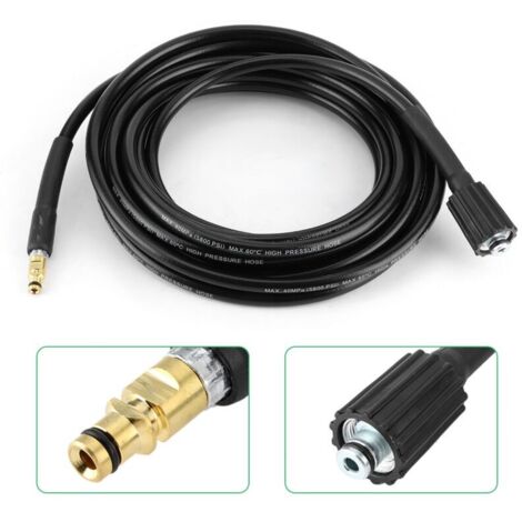 Hogedrukreiniger Slangen, 40 MPa/5800 PSI Hogedrukreiniger Reinigingsslang, Vervangende Slang voor K2 K3 K4 K5 Wasslang (6M Hogedrukreiniger Slangen, 40 MPa/5800 PSI Hogedrukreiniger Reinigingsslang, Vervangende Slang voor K2 K3 K4 K5 Wasslang (6M