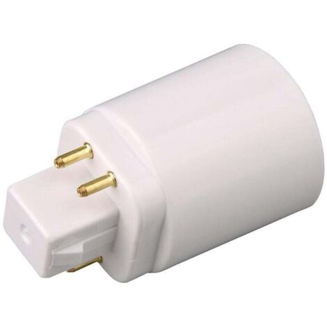 Adapter für GX24Q LED-Lampe auf E27 4-polige Fassung (2 Stück) (1/4)
