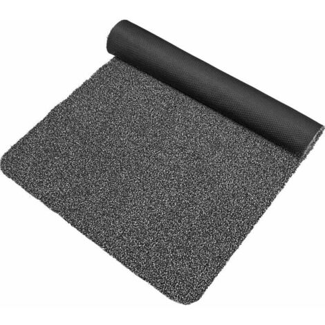 Fußmatte für den Innenbereich, Fußmatte, Küchenfußmatte, rutschfeste Willkommensmatte, waschbar und extrem saugfähig, maschinenwaschbar, 42 x 67 cm (Schwarz) – Fei Yu (1/4)