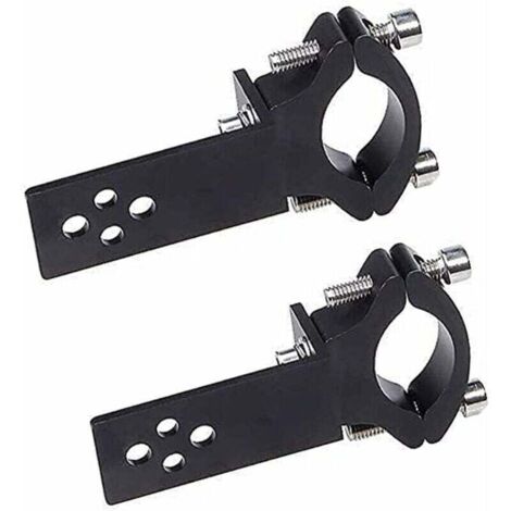 Set mit 2 Motorrad-Gabelrohrschellen – Horizontale/vertikale Montage – LED-Lichtleistenbefestigung – 22 mm–36 mm (1/4)